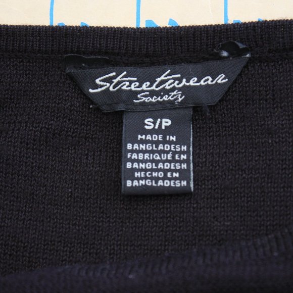 Streetwear Society Sweater w studs, Size S - Picture 5 of 6